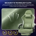 thumbnail image 4 of GTPLAYER Ergonomic High Back Pocket Spring Cushion Gaming Chair with Footrest & Linkage Armrests, Green, 4 of 8
