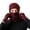 Wine Red, variant on 4Pcs/Set Winter Beanie Hats Scarf Gloves Set, Thick Warm Knit Cap Neck Warmer Touchscreen Gloves for Men Women