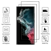 SELOZKE 2pack Screen Protector For Samsung Galaxy S22 Ultra 5G 3D Curved Full Coverage HD Anti-Scratch Screen Tempered Glass