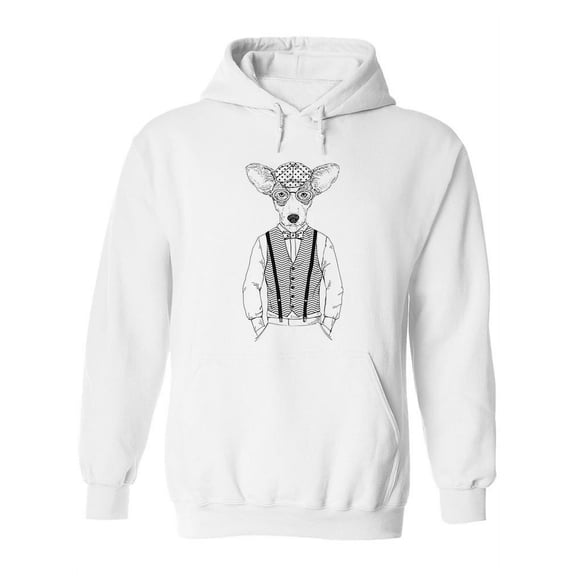 Hipster Doggy Hoodie Women -Image by Shutterstock, Female x-Large