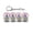 Pink, variant on LED Light-up Keyboard Fidget Toy 4-in-1 Keyboard Decompression Button Finger Clicker Toy 4-Keys Fidget Keychain Stress Relief Desk Toy