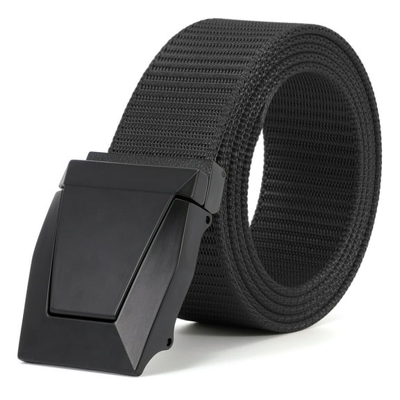 WHIPPY Mens Nylon Web Belt Outdoor Nylon Work Belt with Heavy Quick Release Buckle