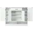 thumbnail image 6 of Sleek and Modern Shoe Cabinet with Adjustable Shelves,  Space-saving Design Side Board for Various Sizes of Items, White, 6 of 17
