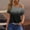 Gray, variant on Womens Summer Tops Women Tops or Blouses Short Sleeve Off Shoulder Ombre Gradient Blouse Shirt