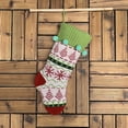 thumbnail image 2 of Christmas Stockings, Big Xmas Stockings, Plaid Style with Snow, 2 of 4