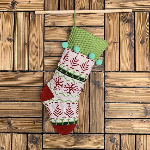 Vikakiooze Christmas Tree Decorations Christmas Stockings, Big Xmas Stockings, Plaid Style with Snow