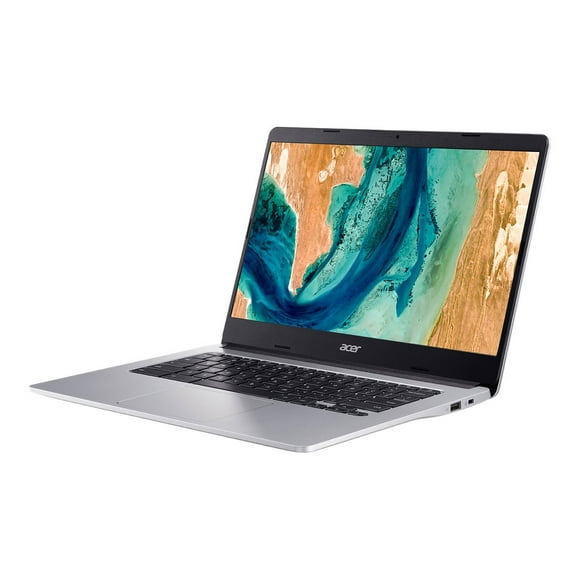 Acer Chromebook 314 CB314-2H - MT8183 - Chrome OS - Mali-G72 MP3 - 4 GB RAM - 64 GB eMMC - 14" TN 1366 x 768 (HD) - Wi-Fi 5 - Argent Pur - kbd: US Intl/canadien French