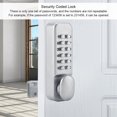 thumbnail image 3 of LHCER Serrure à Code Serrure de Porte Serrure Codée Clavier Électronique Sans Clé Serrure à Code Mécanique Serrure Codée Anti-Vol pour Appartement, 3 of 8