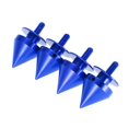 thumbnail image 2 of Xotic Tech JDM Quick Release Fasteners For Car Bumpers Trunk Fender Hatch Lids Spike Blue, 2 of 5