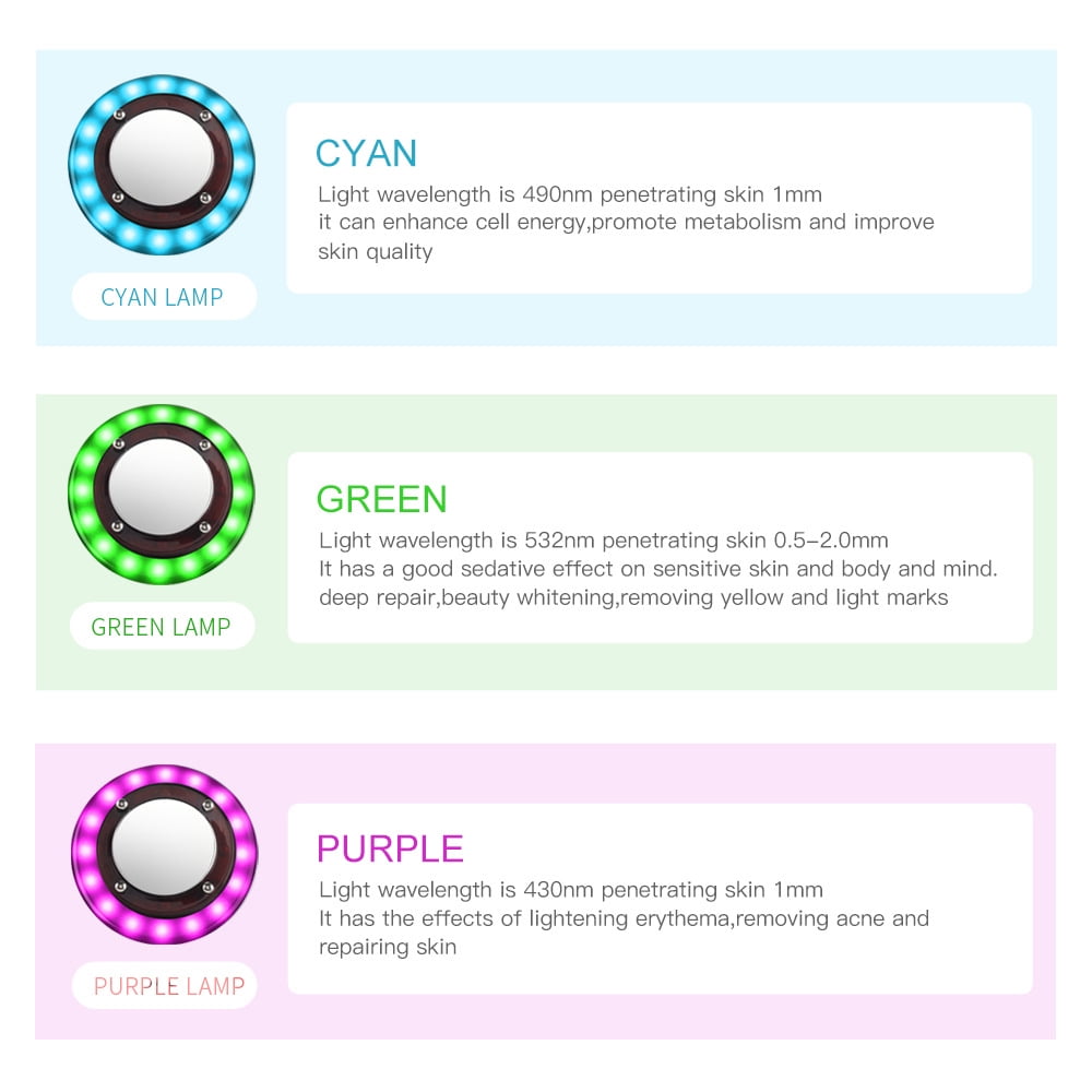 8-in-1 Ultrasonic Slimming Device RF Radio Frequency LED Color Light EMS Physiotherapy Vibration Shaping Beauty Device