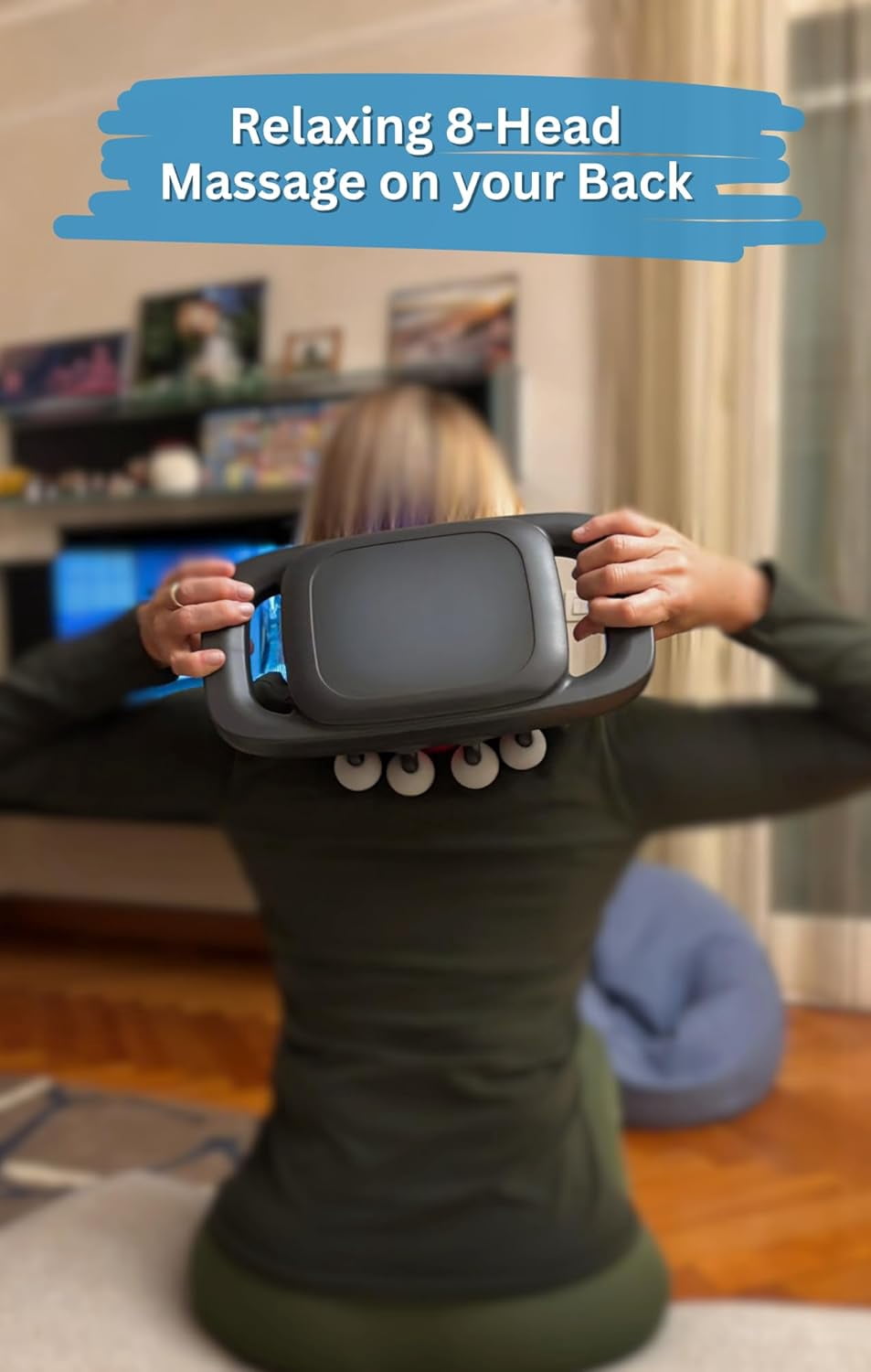 16-Head Deep Tissue Massage Gun for Muscle Recovery - Quiet Portable Percussion Massager for Neck, Shoulder, Back & Legs