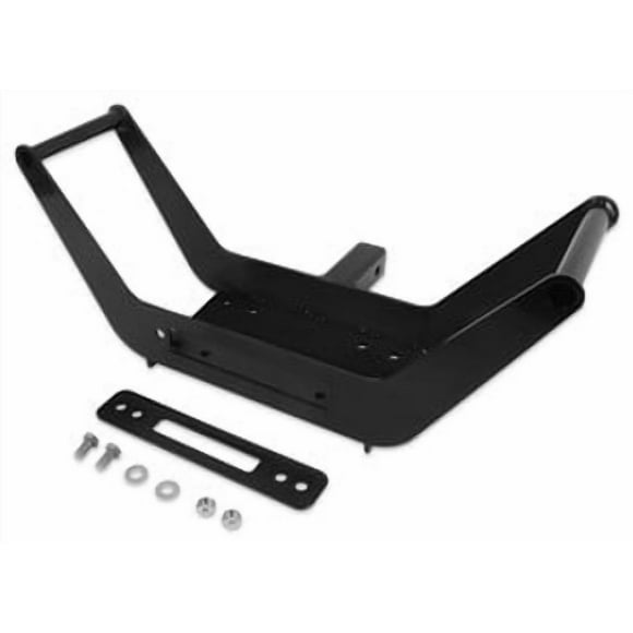 Bulldog Whes Winch Mount 20011 Receiver Hitch Mount; Black; Without Hitch Pin/Clip; With Adapter For 8 Inch Fairlead