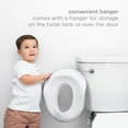 thumbnail image 6 of Ubbi Adjustable Toilet Trainer for Toddlers with Built-In Handles & Hanging Hook for Storage, Gray, 6 of 8