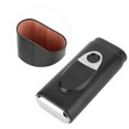 thumbnail image 1 of Estuche para puros, humidor portátil de cuero para puros Dise?o elegante y moderno para proteger y mantener frescos los puros(black) Khall GY05669-01, 1 of 6