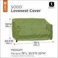 thumbnail image 3 of Classic Accessories SODO™ Plus Patio Loveseat Cover - Tough and Weather Resistant Patio Cover, Medium (55-959-031901-EC), 3 of 15