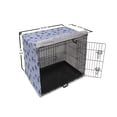 thumbnail image 6 of Floral Dog Crate Cover, Spring Time Blossoms Daisies and Polka Dots, Easy to Use Pet Kennel Cover Small Dogs Puppies Kittens, 7 Sizes, Ceil Blue Indigo, by Ambesonne, 6 of 6