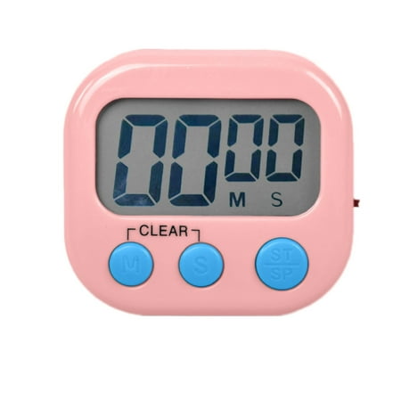 

COFEST Home Decoration Digital Kitchen Timer Classroom Timers For Teachers Kids Count Up Countdown Timer With ON/Off For Cooking Baking Homework Game Exercise Pink