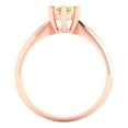 thumbnail image 4 of 1 ct Marquise Cut Natural Citrine Solitaire 14K Rose Gold Womens Engagement Ring, 4 of 5