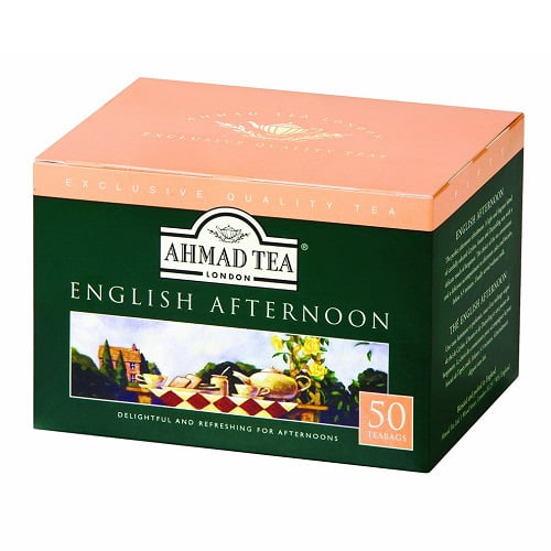 Ahmad Tea English Afternoon Tea Box of 50 Tagless Tea Bags Walmart