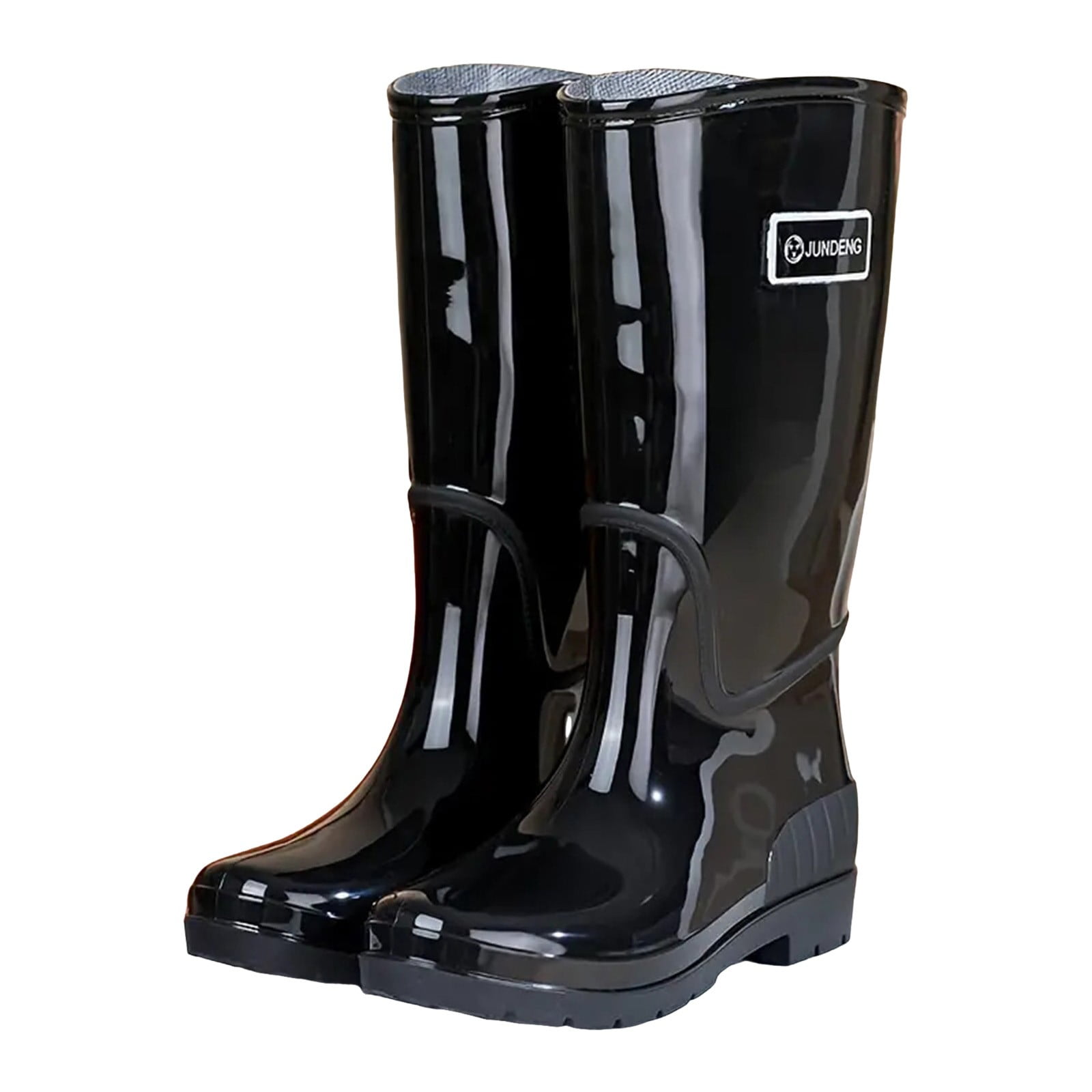 Oyedens Knee High Rain Boots for Women Rubber Waterproof Anti-Slipping Knee Length Tall Rainboots