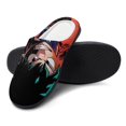 thumbnail image 4 of My Hero Academia Mha Deku Fuzzy Cotton Slippers For Mens Winter Cotton Lightweight Anti-slip Rubber Sole Slippers House Open Back Slippers Closed Toe Slippers, 4 of 9