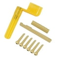 thumbnail image 1 of Clavos de cuerda Clavijas + Tuerca de silla de + Devanadera de cuerda de guitarra Pieza de guitarra Color aleatorio Hugo Enrollador de cuerda de bajo de guitarra, 1 of 10