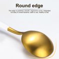 thumbnail image 2 of 4Pcs Stainless Steel Flatware Set Fork Spoons Coffee Spoon Kitchen Tableware for Home Hotel Restaurant, Blue + Golden, 2 of 9