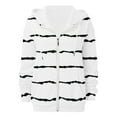 thumbnail image 5 of Usmixi 2025 Sweatshirt Coat for Women Winter Hooded Coat for Women Fashion Striped Print Zip up Drawstring Hoodies Tops Lightweight Casual Long Sleeve Fall Sweatshirt Outwear with Pocket Weekly, 5 of 6