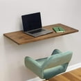 thumbnail image 6 of Foldaway Wall Mounted Table, Butcher Block Wood Murphy Desk Table, Laundry Room, Office, 6 of 6