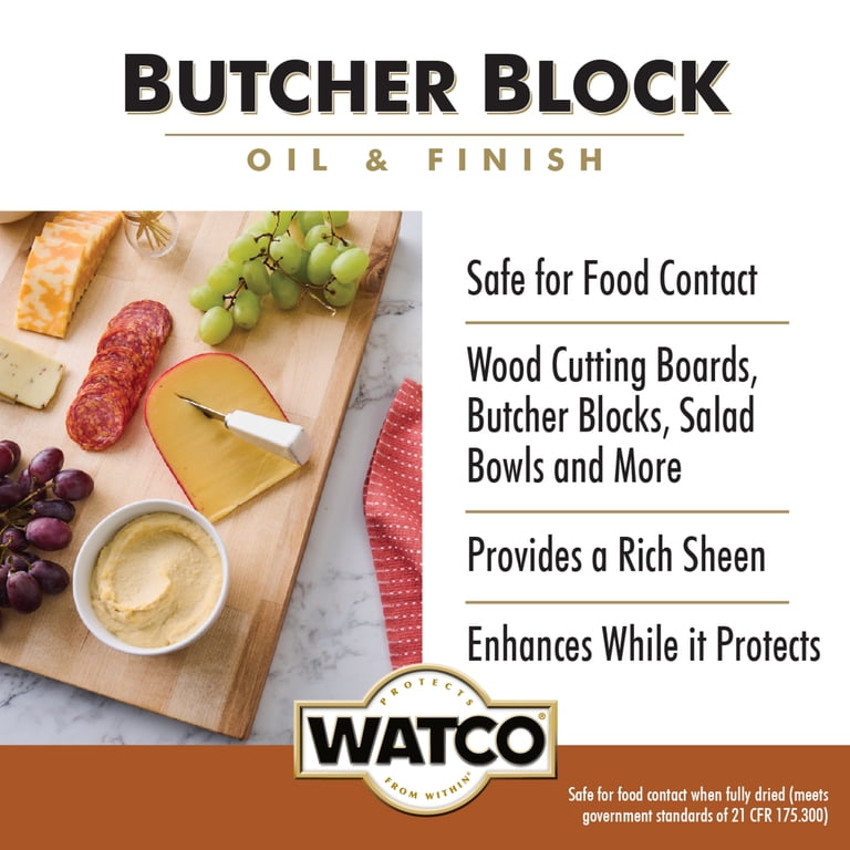 YA−MAN HRF17 Rust-Oleum Watco Butcher Block Oil & Finish 241758, Pint - Walmart.com