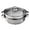 Silver, variant on ELQCSG 2-Piece Stainless Steel Steamer Pot Set - Steaming Basket & Saucepot for Food/Vegetable Cooking, Double Boiler Kitchen Cookware Essential Silver