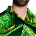 thumbnail image 5 of Saint Patrick's Day Men's Short Sleeve Beach Shirts Poplin Spread Collar Tops Casual Printed Button Down Summer Unisex, 5 of 6