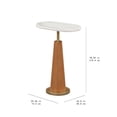 thumbnail image 4 of Beautiful Blyth Drink Table by Drew Barrymore, White Marble and Cherry Finish, 4 of 8