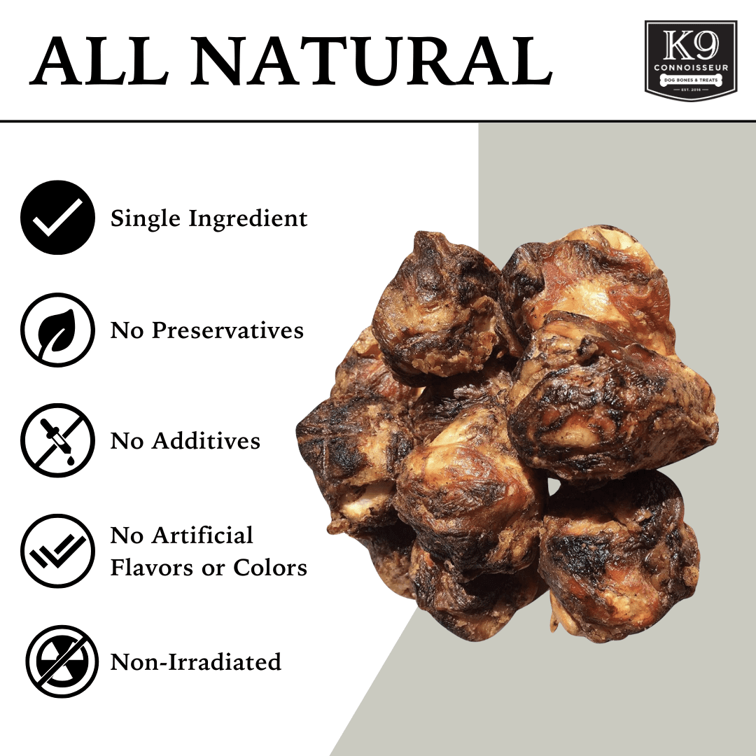 K9 Connoisseur Dog Bones Made in USA for Small and Medium Breed Dogs Natural Long Lasting Meaty Beef Knee Cap Bone Treats Best for Dogs Upto 50 Pounds 1 Pack 10 Count