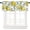 Yellow, variant on 18 Inch X 54 Inch Curtain Valance for Windows, Floral Sunflower Kitchen Living Room Bedroom Window Treatment with Rod Pocket, Flowers Pattern