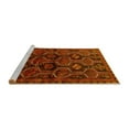 thumbnail image 2 of Ahgly Company Machine Washable Indoor Square Persian Yellow Traditional Area Rugs, 3' Square, 2 of 4