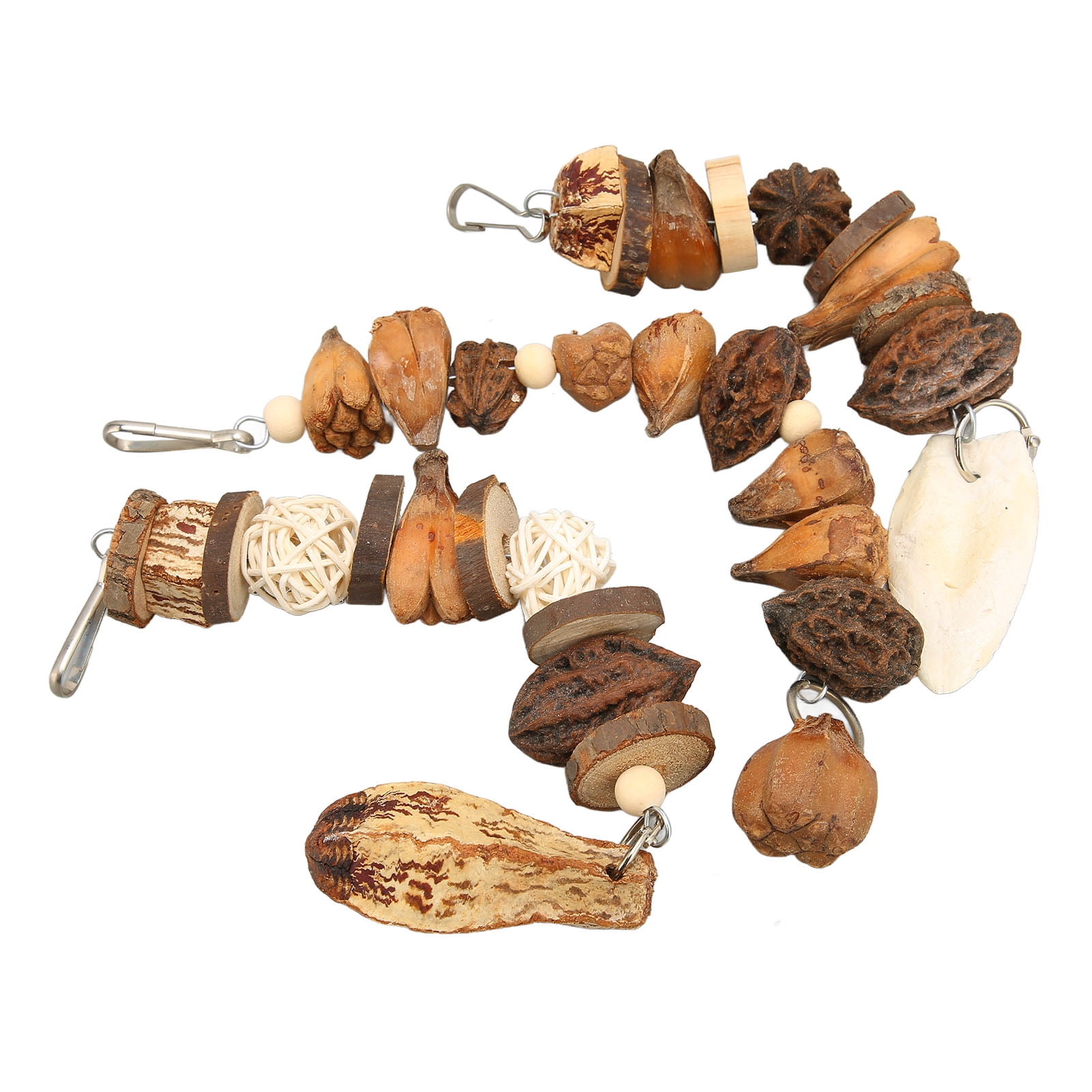 Fyydes Bird Bite Toy Set Nutty Vine Ball Cuttlebone Hanging Chewing