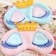 thumbnail image 3 of Juego de 2 lindas niñas viaje princesa corona dormir con los ojos vendados siesta cubierta antifaz (rosa + azul claro) JAMW Sencillez, 3 of 5