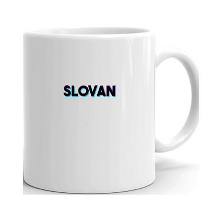 

Tri Color Slovan Ceramic Dishwasher And Microwave Safe Mug By Undefined Gifts