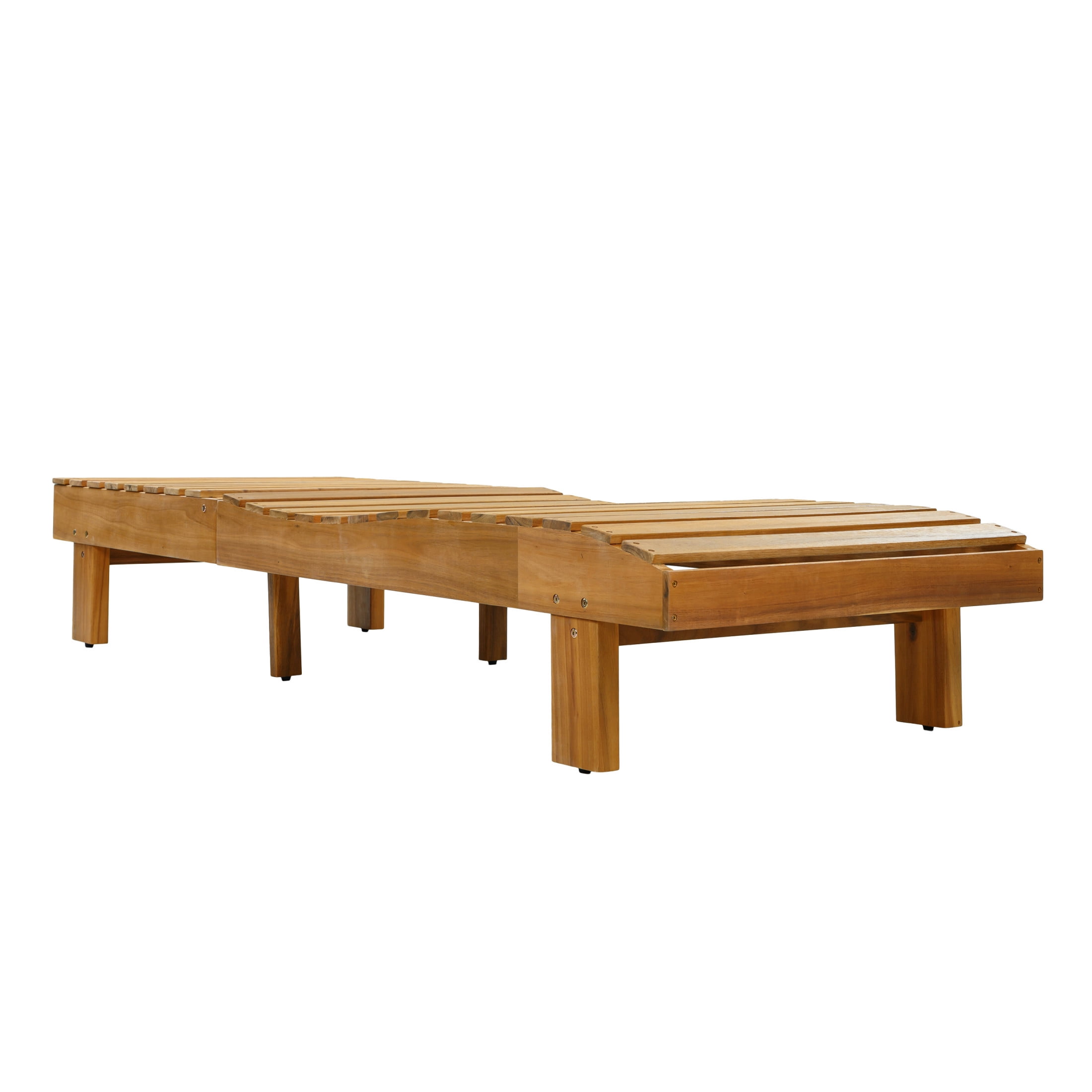 Christopher Knight Home Outdoor Chaise Lounge with Multi-Fold Cushion, Adjustable Backrest, Teak + Beige