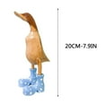 thumbnail image 3 of Duck Yard Decorations Yard Art Garden Puddle Ducks with Spotted Wellies Boots, Garden Decor Statues, Duck Figurine Statue - Waterproof Indoor & Outdoor Lawn Gnome Ornament, 3 of 6
