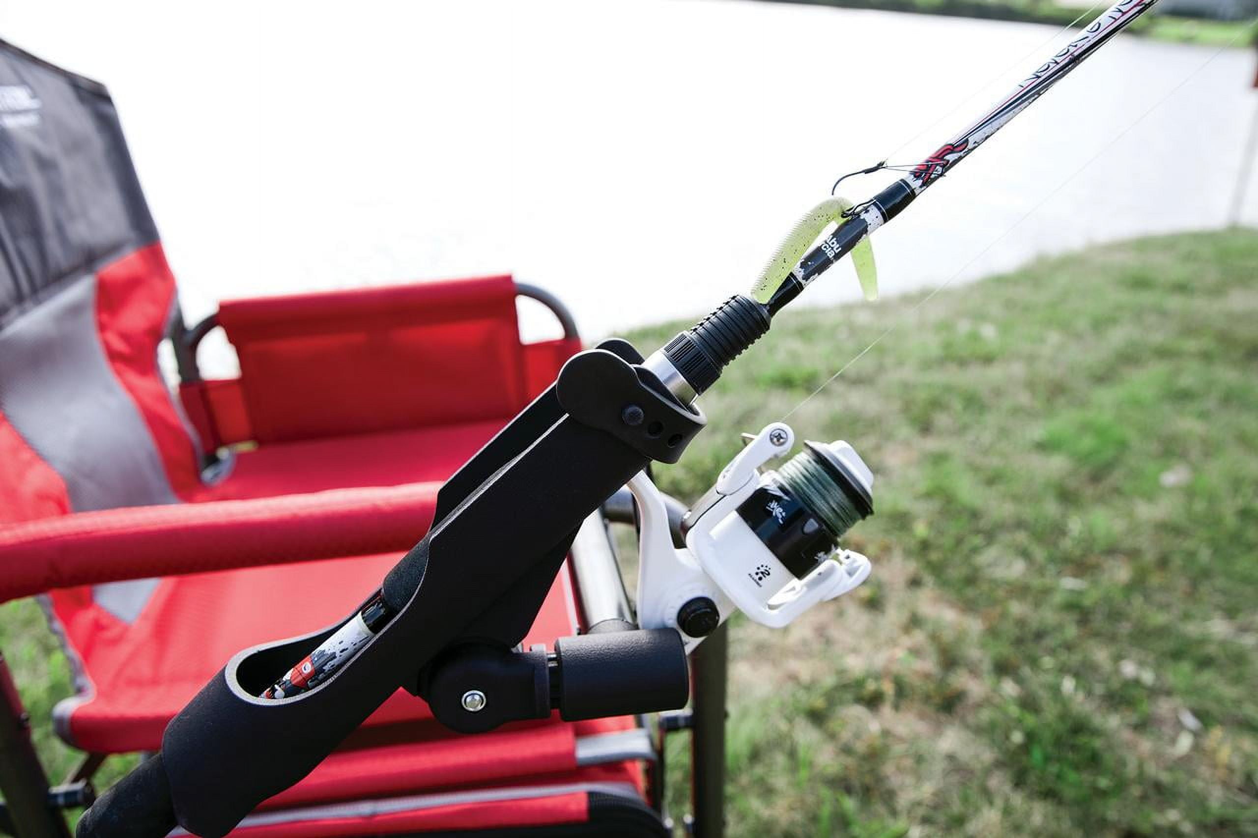 Ozark Trail Universal Fishing Rod Holder Chair Attachment, Black
