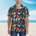 thumbnail image 2 of Bingfone Bowling Ball for Men's Short Sleeve Button Down Shirts Hawaiian Beach Shirt,Large, 2 of 7