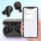 thumbnail image 2 of Inteprter 1 par de auriculares portátiles de 500 mAh HiFi compatibles con Bluetooth 5,0 en la oreja auriculares inalámbricos para ver vídeos y escuchar Cables de audio/vídeo Gris, 2 of 6