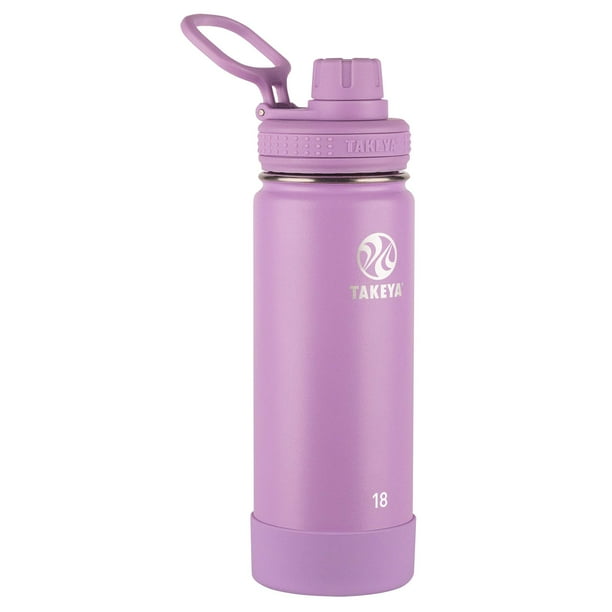 Botella de agua Takeya Actives con aislamiento al vacío, 500 ml, color lila
