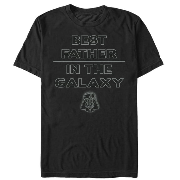 Men's Star Wars Father's Day Best Sith Father in the Galaxy Graphic Tee Black 3X Large