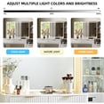 thumbnail image 4 of OKD Makeup Vanity Desk with Mirror and Lights, Modern Fluted Dressing Table with 5 Drawers & Adjustable Shelves, Vanity Table with Charging Station for Bedroom, Solid White, 4 of 7