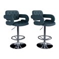 thumbnail image 1 of CorLiving Adjustable Tufted Fabric Barstool with Armrests, 1 of 7