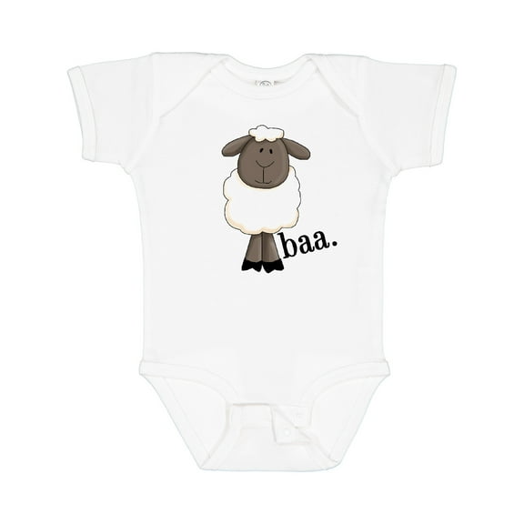 Inktastic Baa. Cute Sheep Design Boys or Girls Baby Bodysuit