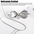 thumbnail image 6 of Heart Urn Necklace, Cremation Heart Urn Necklace Ashes Jewelry for Women Men, Keepsake Pendant Memorial Locket Ash Holder, Cremation Jewelry Heart Horn Urn Necklaces for Ashes (Silver), 6 of 8